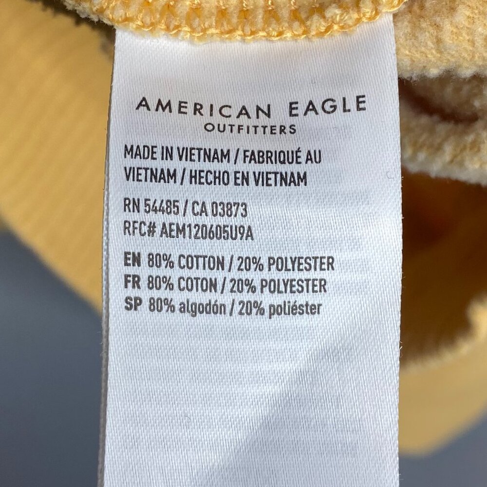 American Eagle Yellow Lived-In Crewneck - Picture 5 of 6